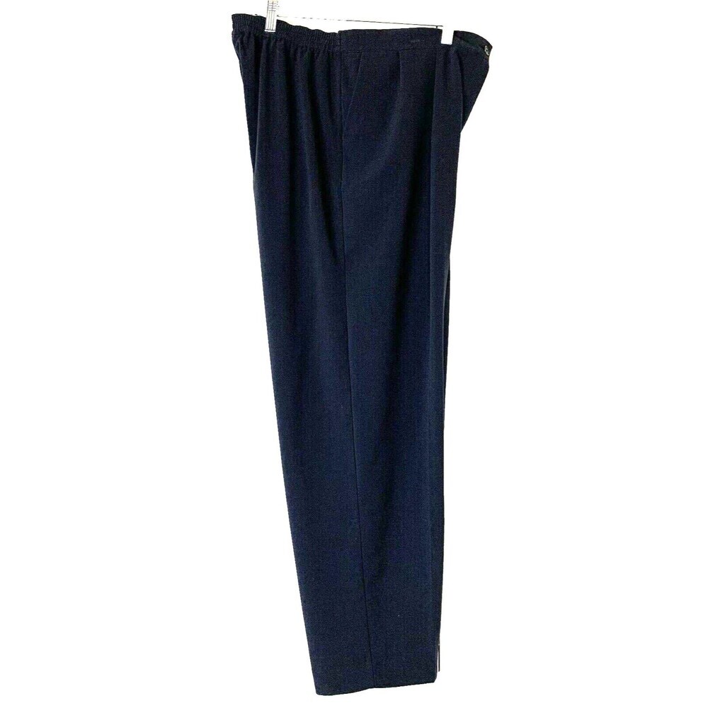 Women Within Dress Slacks Pleated Front Black Elastic Back Waistband 16W New